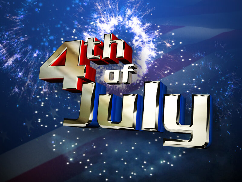 4th of July Text