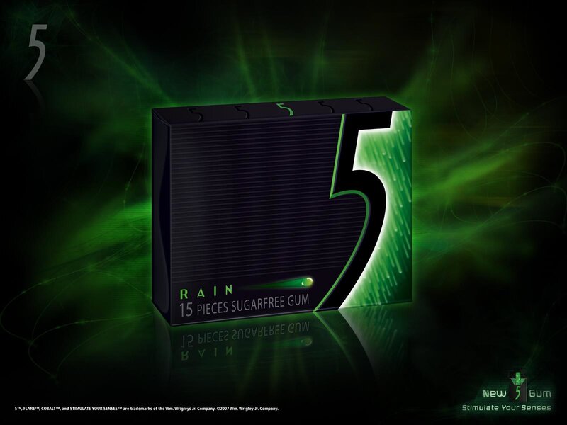 5 Gum Pack — Black, Dramatic