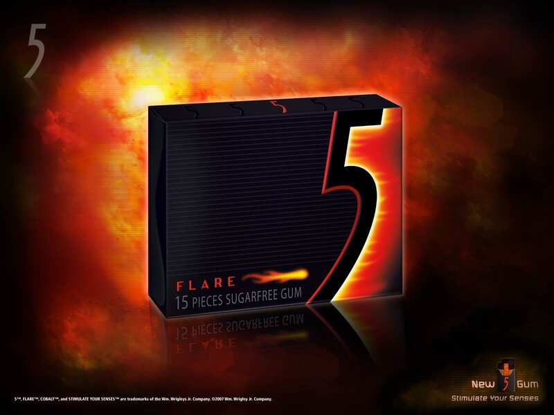 5 Gum Pack — Black
