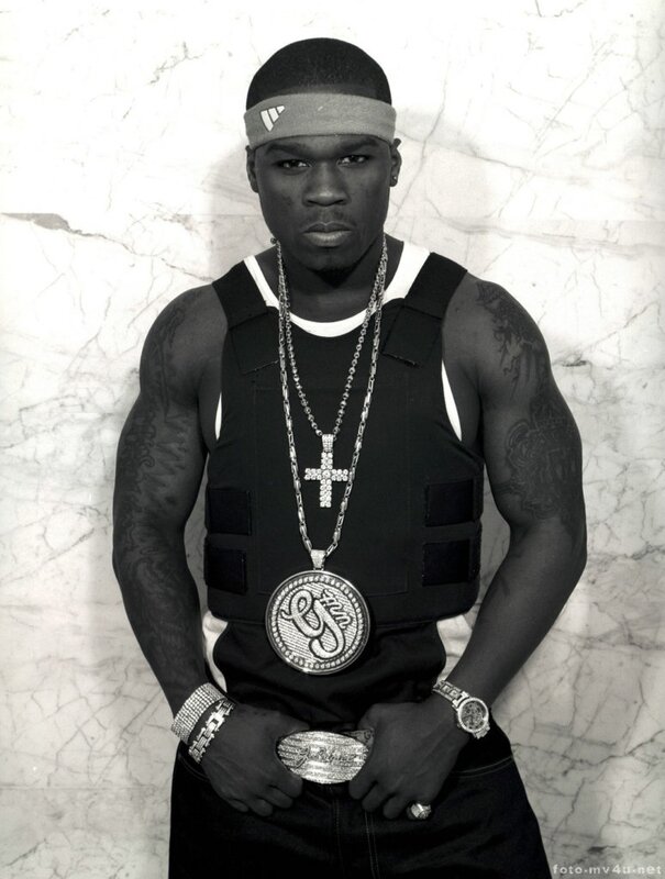 50 Cent in a vest