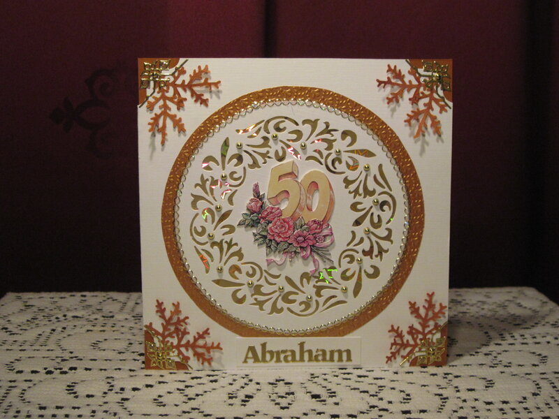 50th birthday card for Abraham