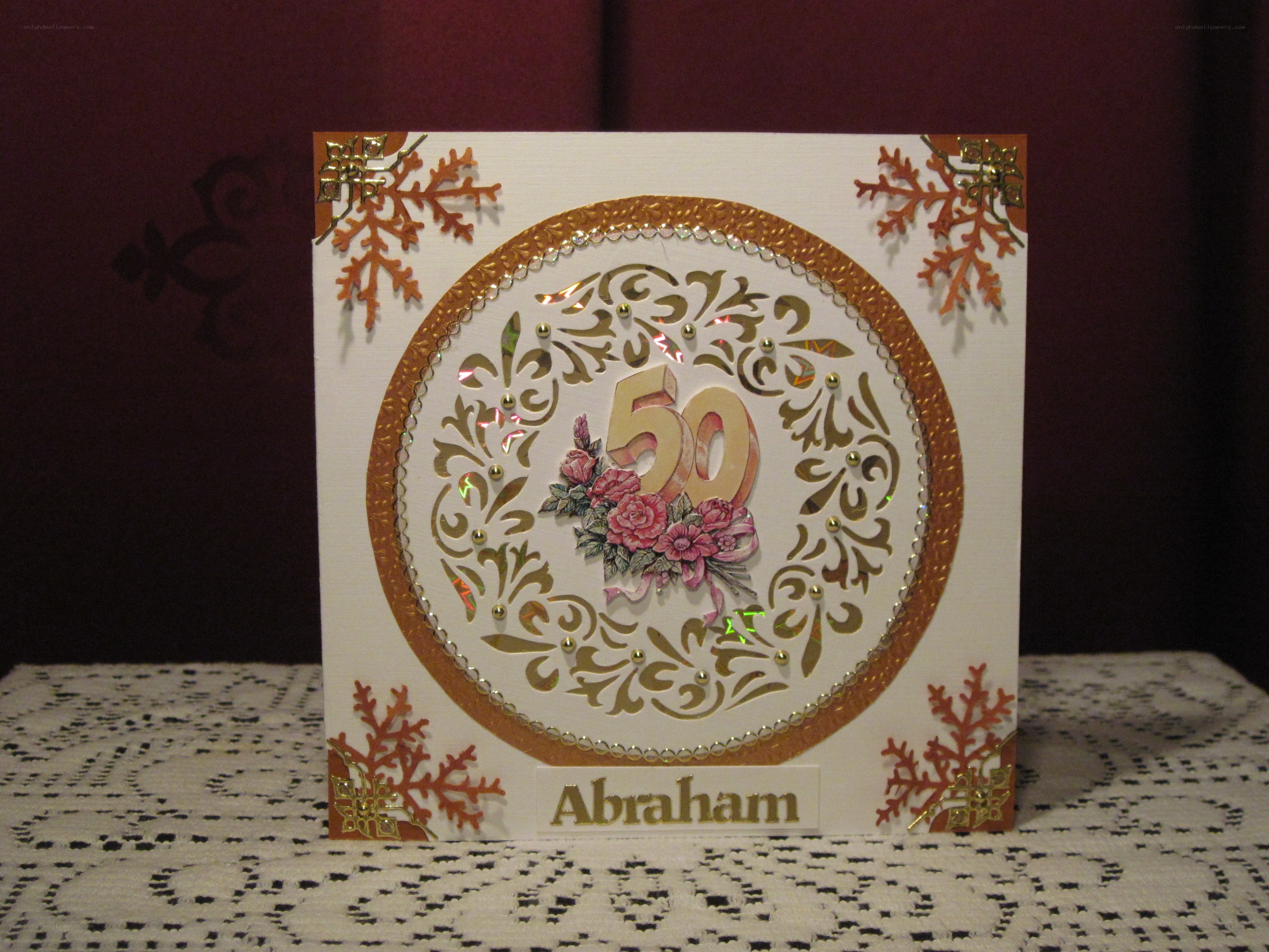 50th birthday card for Abraham