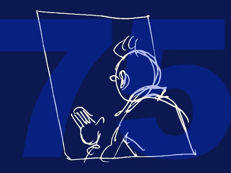 75th anniversary sketch