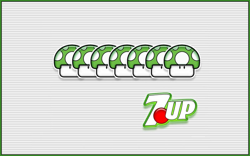 7UP and mushrooms