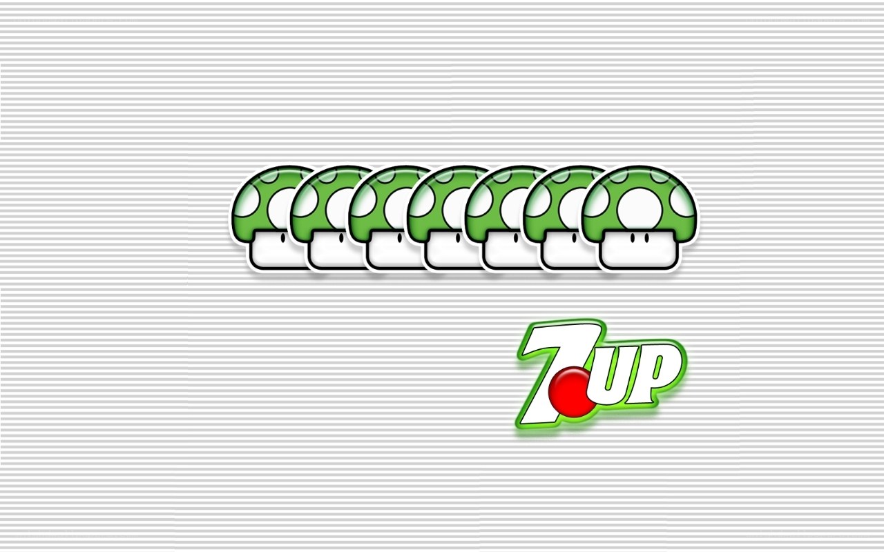 7UP and mushrooms