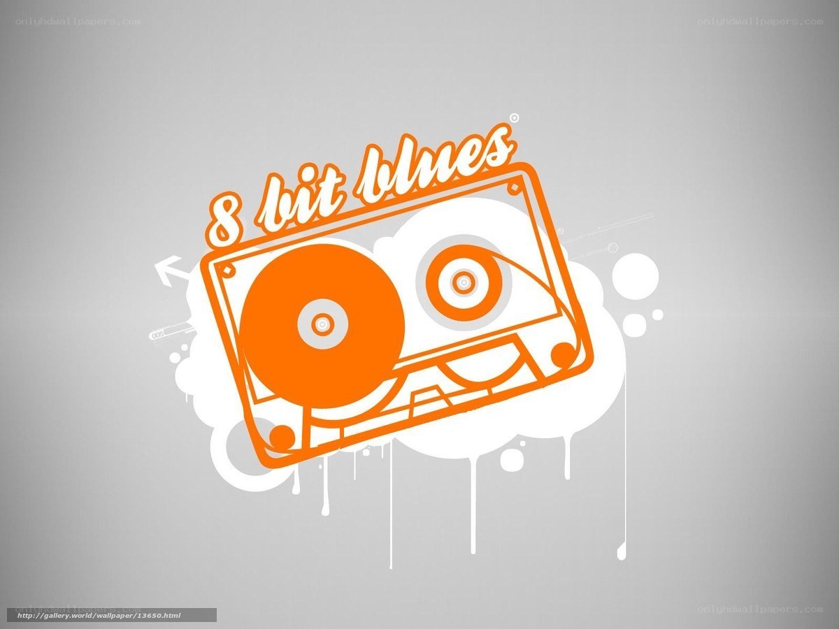 8 bit blues cassette art