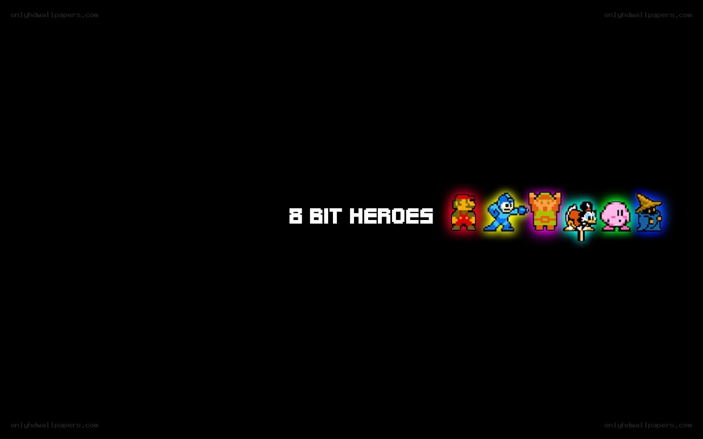 8 Bit Heroes title screen