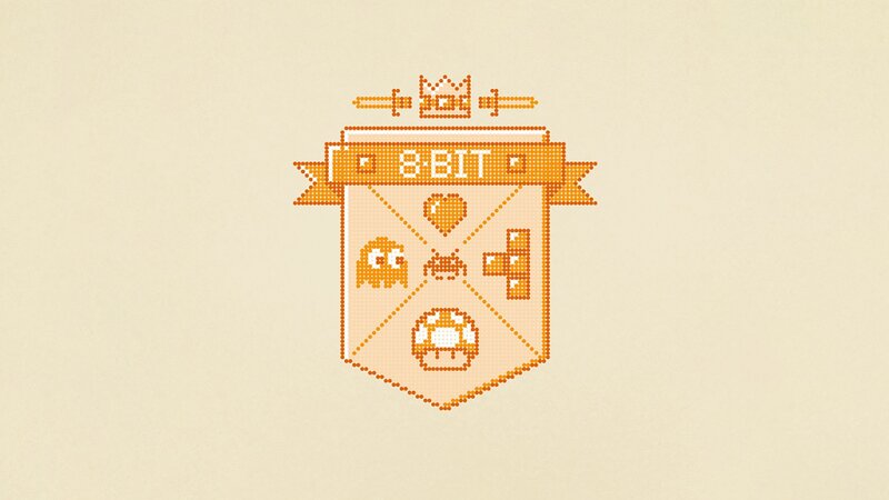 8-bit Pixel Art Crest