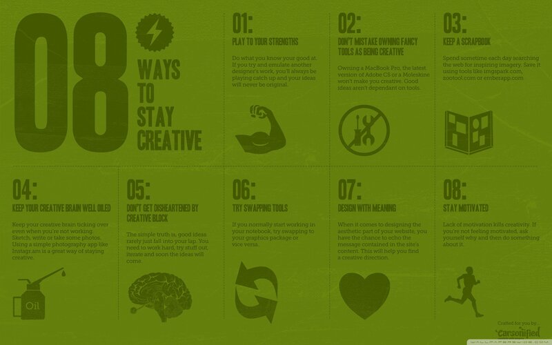 8 ways to stay creative