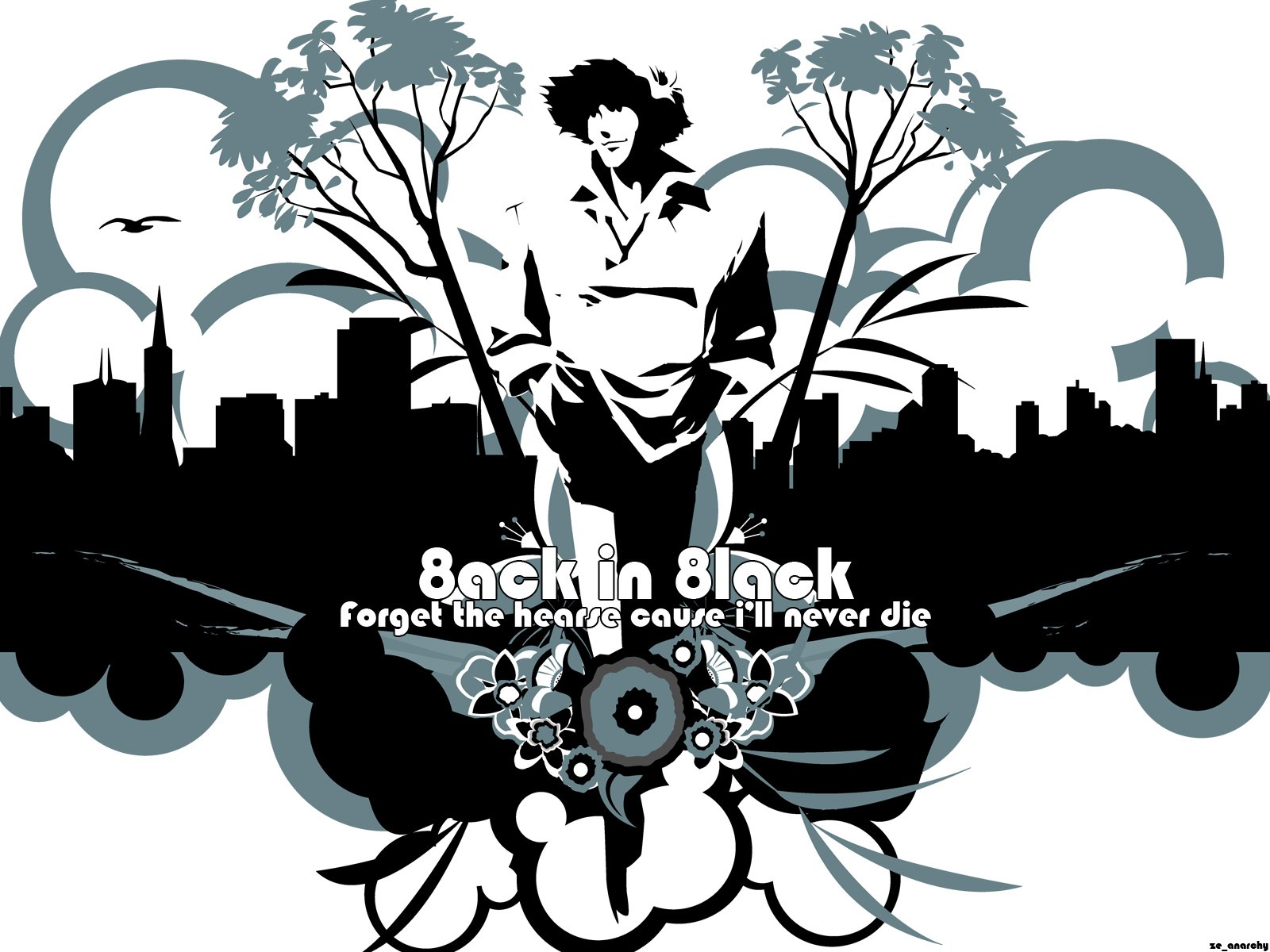 8ack in Black artwork