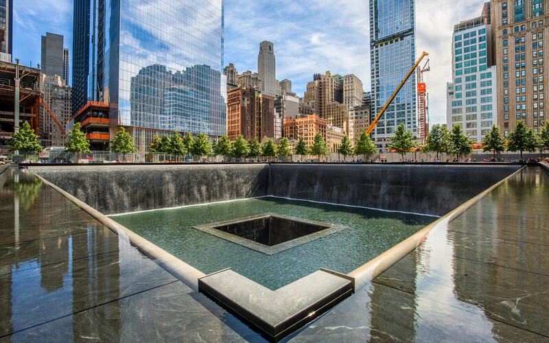 9/11 Memorial Pool — Gray