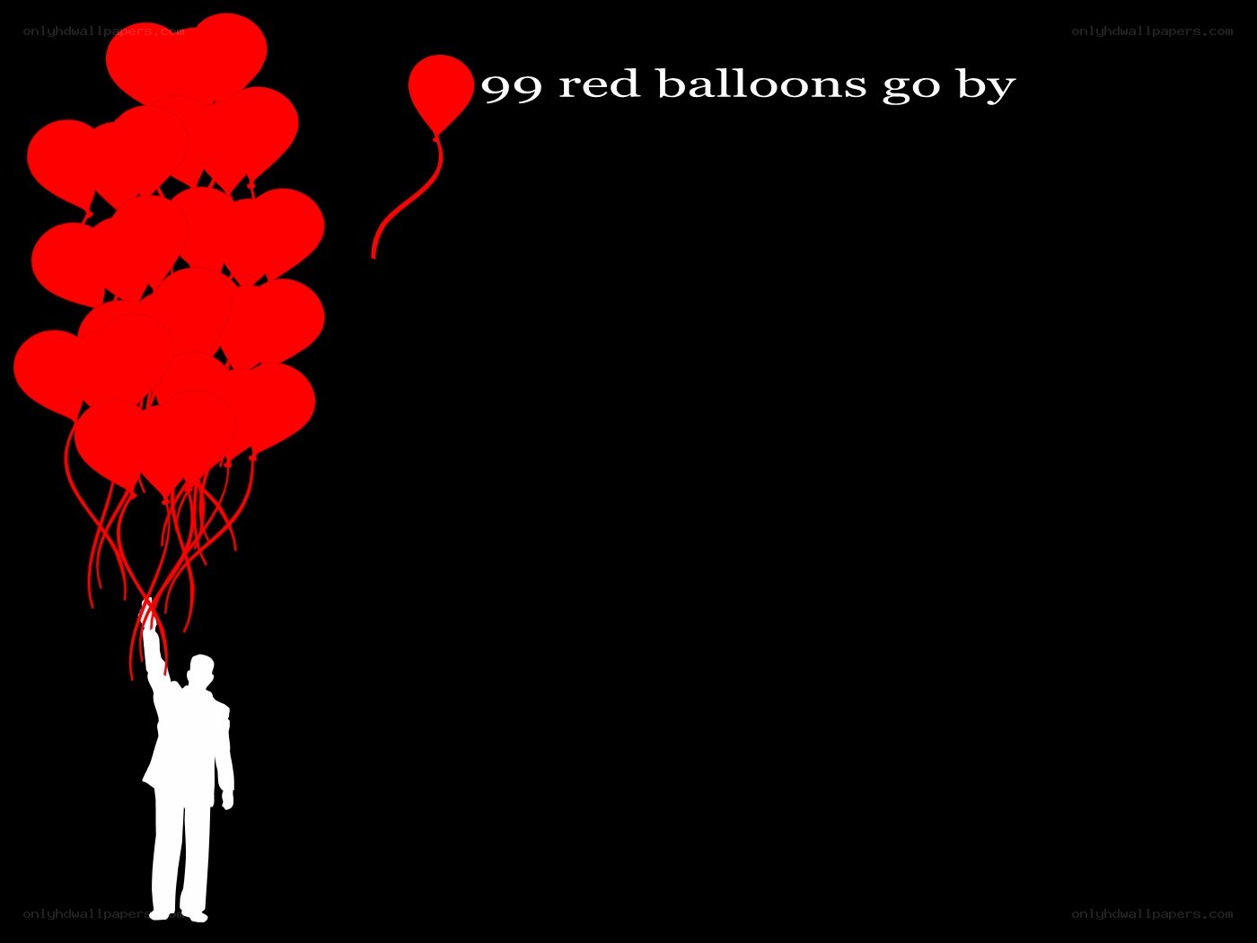 99 red balloons go by