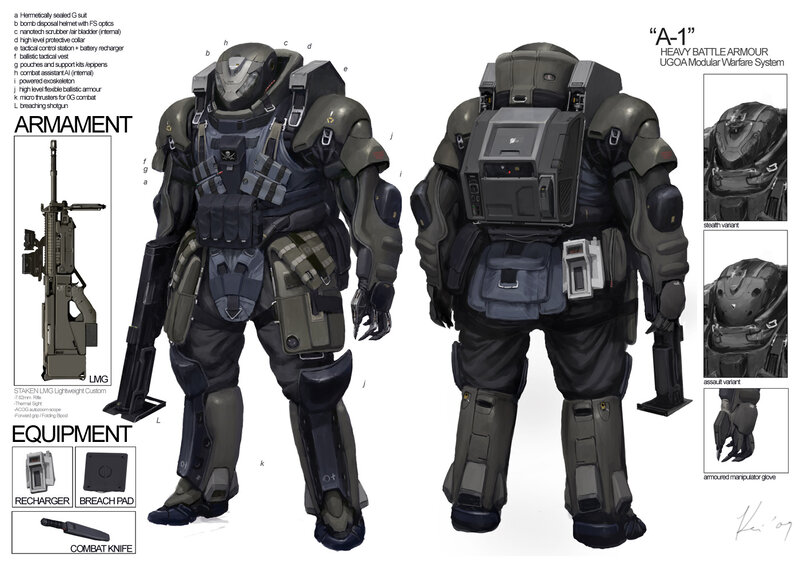 A-1 Heavy Battle Armour Concept