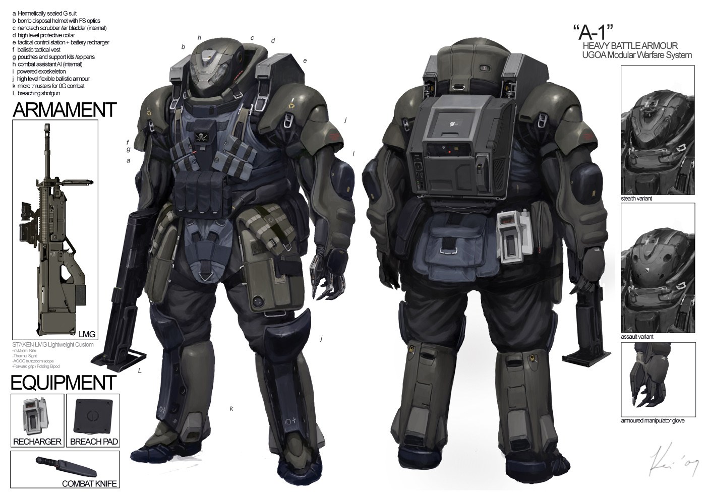 A-1 Heavy Battle Armour Concept