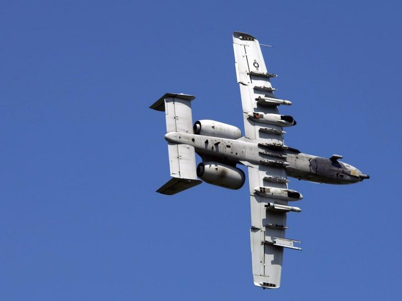 A-10 Thunderbolt II Aircraft — Blue, Clear
