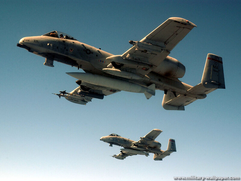 A-10 Thunderbolt II Aircraft — Blue