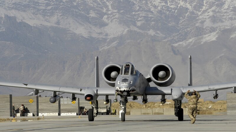A-10 Thunderbolt II Aircraft — Gray, Dramatic, Afternoon, Photograph