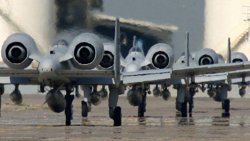 A-10 Thunderbolt II Aircraft — Gray, Dramatic, Photograph, Jet Engines