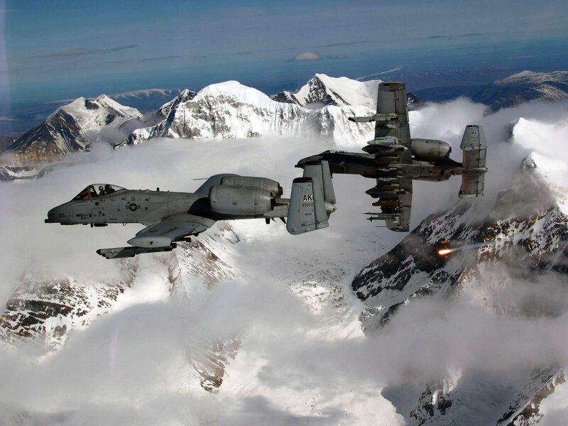 A-10 Thunderbolt II Aircraft — Gray, Dramatic, Photograph, Military Jets