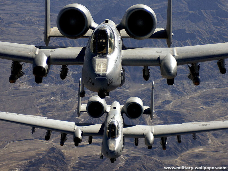 A-10 Thunderbolt II Aircraft — Gray, Dramatic, Photograph, Mountains