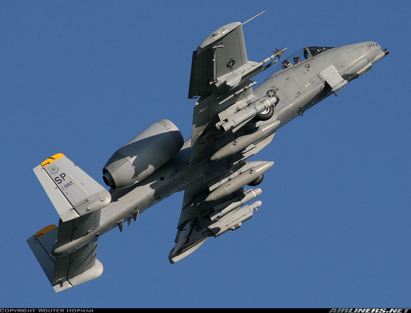 A-10 Thunderbolt II Aircraft — Gray, Dynamic