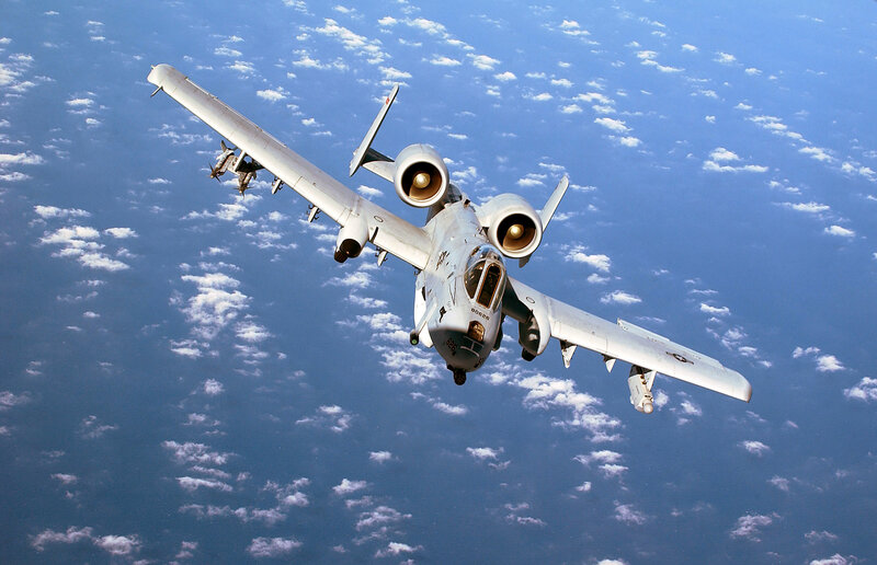 A-10 Thunderbolt II — Blue, Aerial