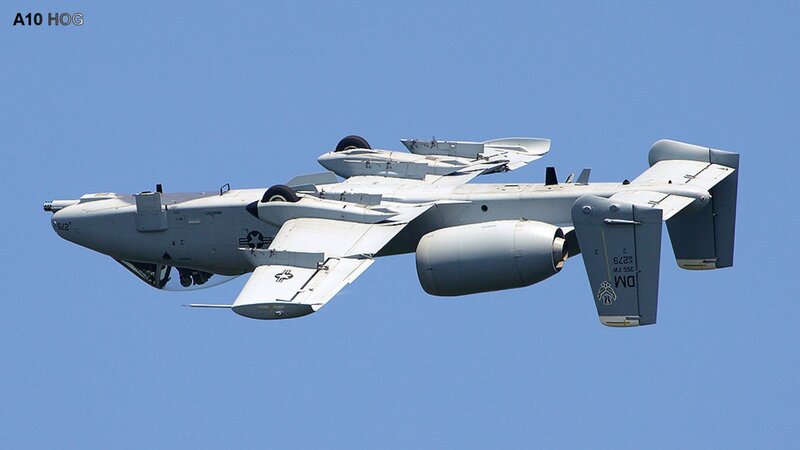A-10 Thunderbolt II — Blue, Clear