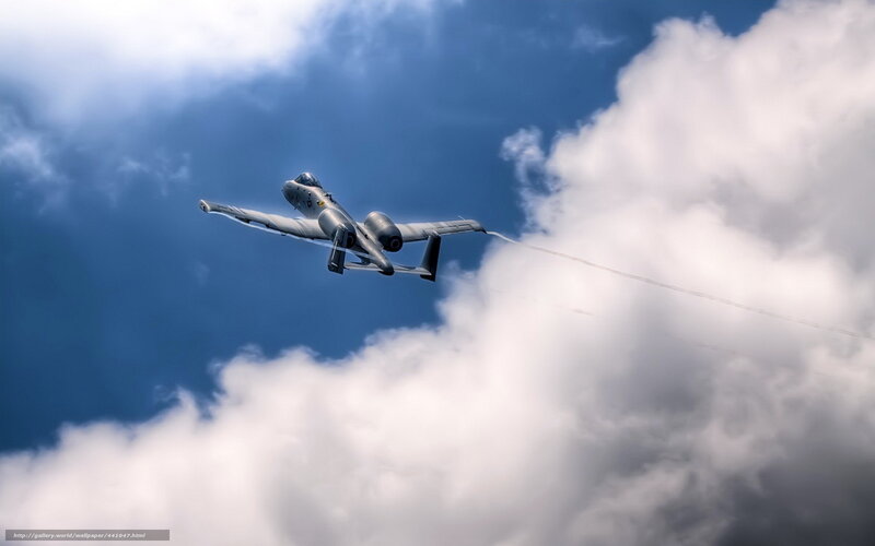 A-10 Thunderbolt II — Blue, Dramatic, Afternoon, Photograph, Aircraft, Clouds