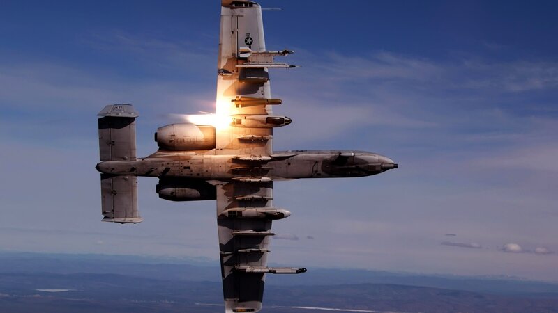 A-10 Thunderbolt II — Blue, Dramatic, Afternoon, Photograph, Aircraft