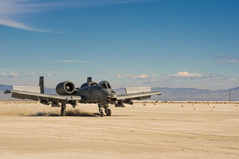 A-10 Thunderbolt II — Blue, Dramatic, Afternoon, Photograph