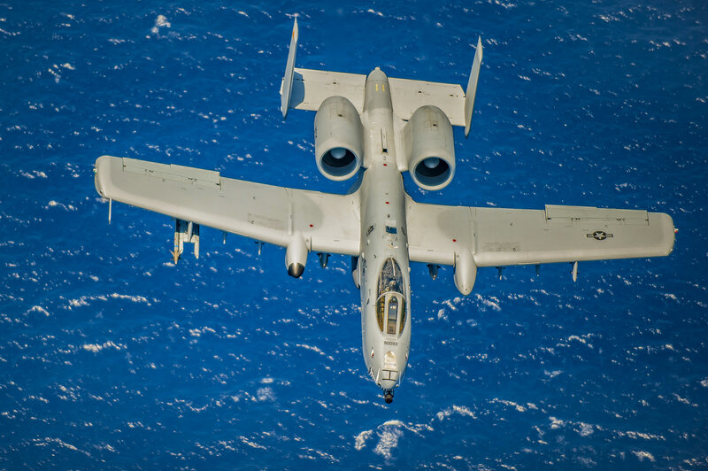 A-10 Thunderbolt II — Blue, Dramatic, Photograph