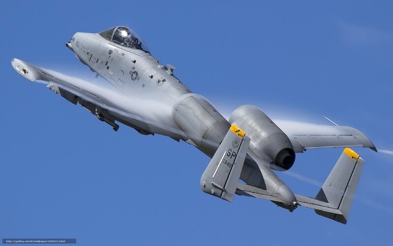 A-10 Thunderbolt II — Blue, Dynamic, Afternoon, Photograph