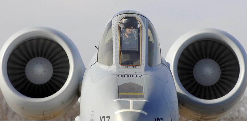 A-10 Thunderbolt II cockpit view