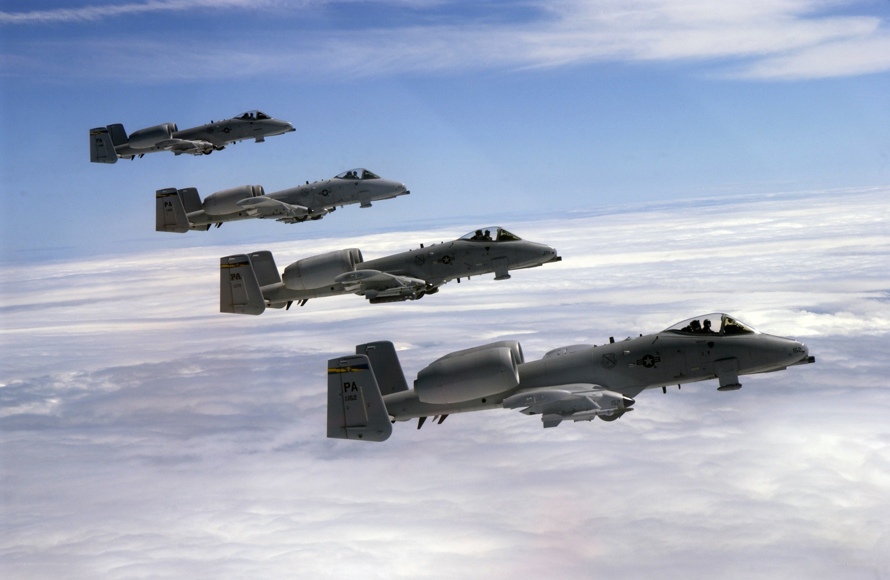 A-10 Thunderbolt II formation flight