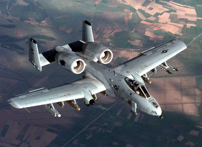 A-10 Thunderbolt II — Gray, Aerial, Afternoon