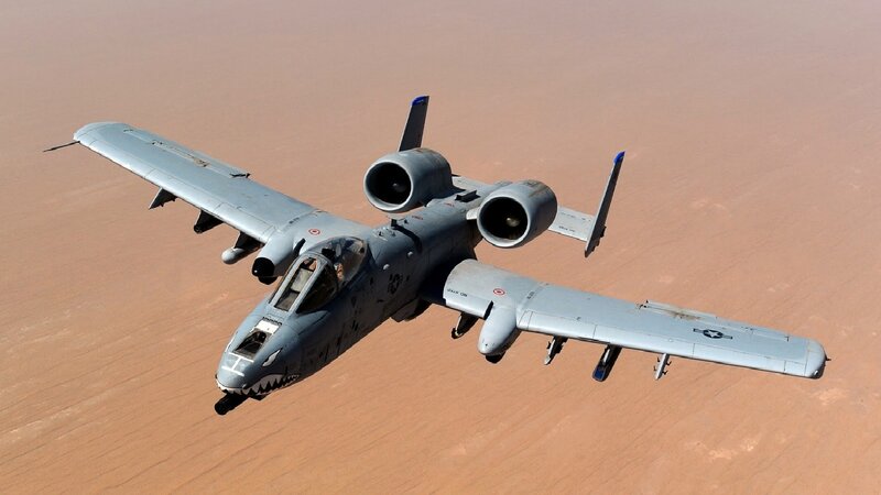 A-10 Thunderbolt II — Gray, Aerial, Photograph