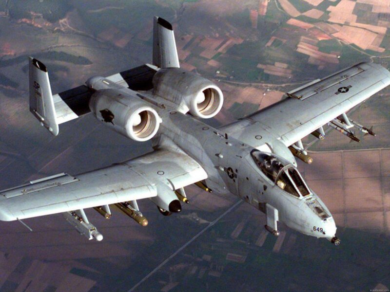 A-10 Thunderbolt II — Gray, Aerial