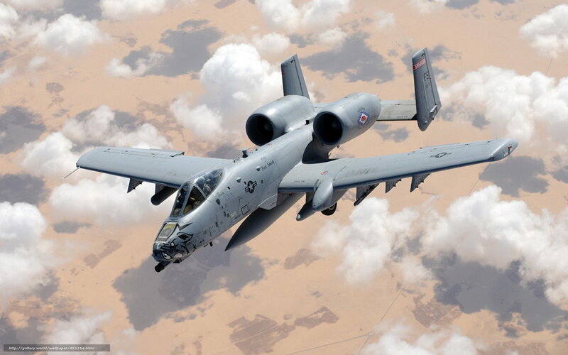 A-10 Thunderbolt II — Gray, Dramatic, Afternoon, Photograph, Aircraft, Clouds, Desert