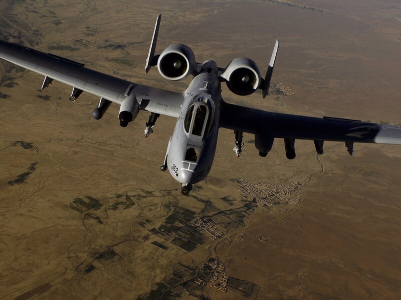 A-10 Thunderbolt II — Gray, Dramatic, Afternoon, Photograph, Aircraft, Desert