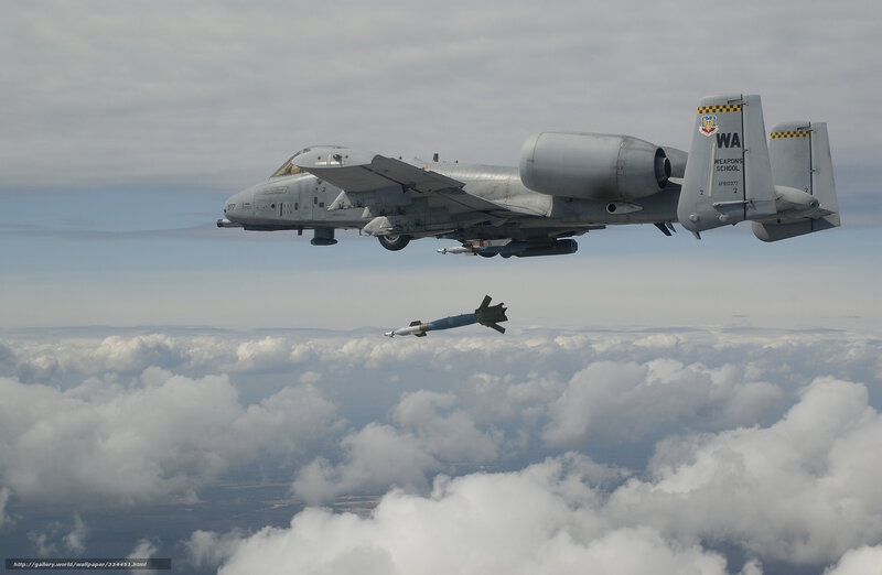 A-10 Thunderbolt II — Gray, Dramatic, Afternoon, Photograph, Missile, Clouds