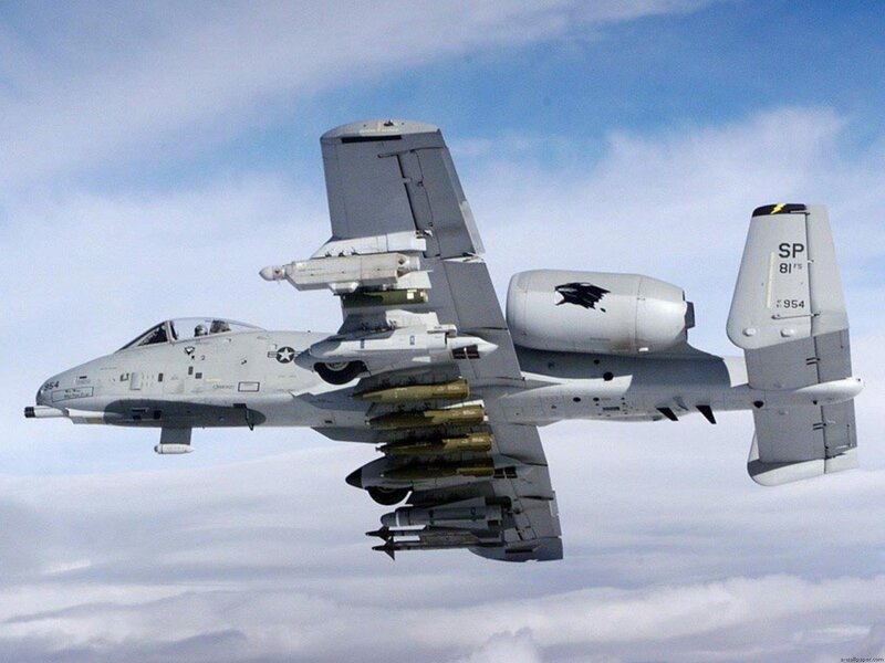 A-10 Thunderbolt II — Gray, Dramatic, Afternoon