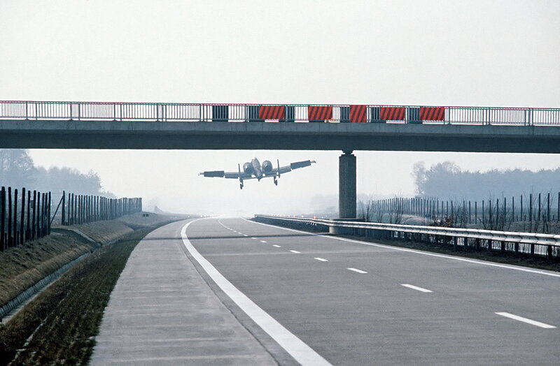 A-10 Thunderbolt II — Gray, Dramatic, Morning