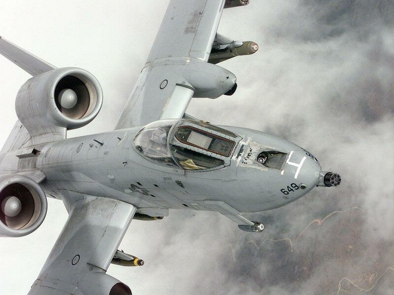 A-10 Thunderbolt II — Gray, Dramatic, Photograph, Aircraft, Clouds, Engine