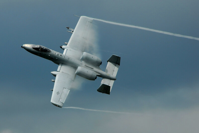 A-10 Thunderbolt II — Gray, Dramatic, Photograph, Aircraft, Sky