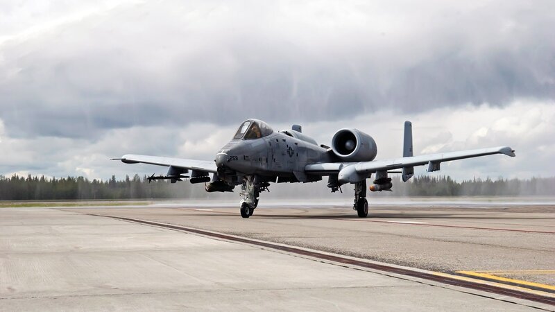 A-10 Thunderbolt II — Gray, Dramatic, Photograph, Runway
