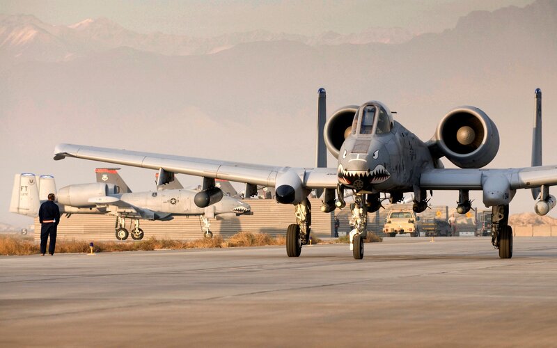 A-10 Thunderbolt II — Gray, Dramatic, Sunset