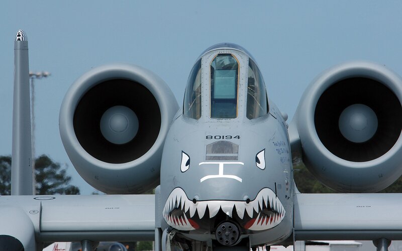 A-10 Thunderbolt II — Gray, Neutral, Afternoon, Photograph, Aircraft, Engines