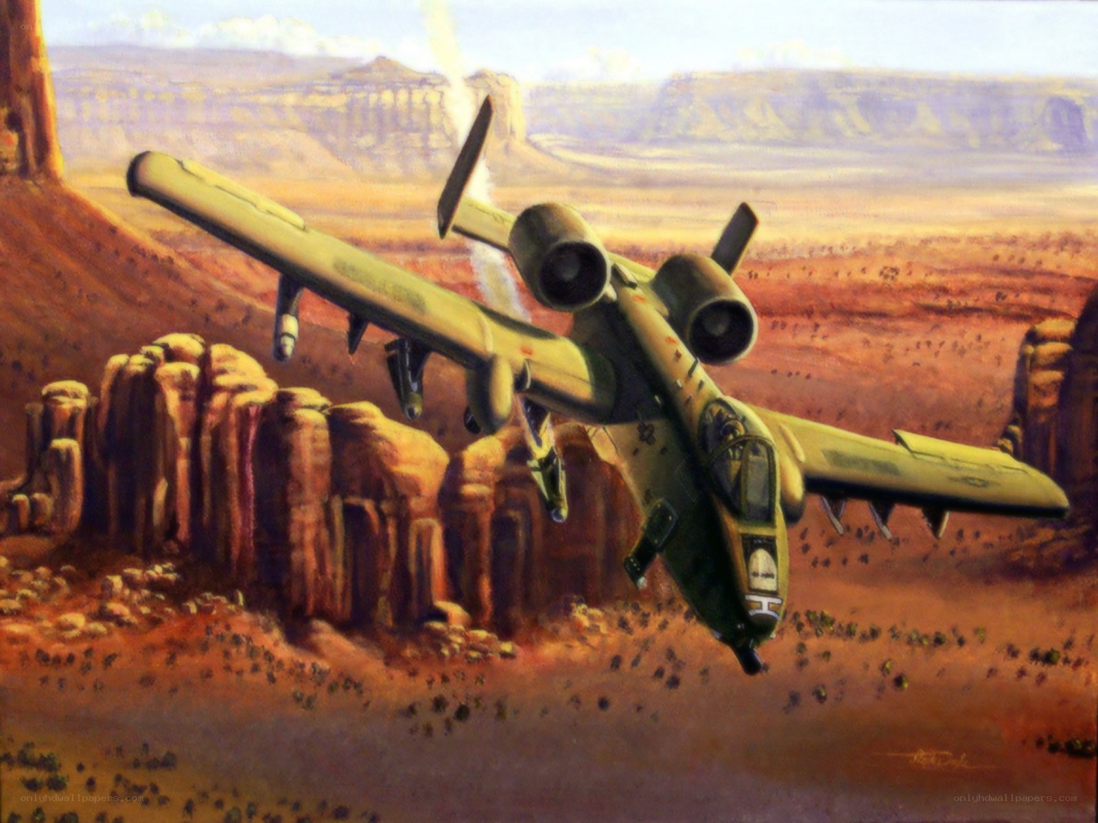 A-10 Thunderbolt II in desert