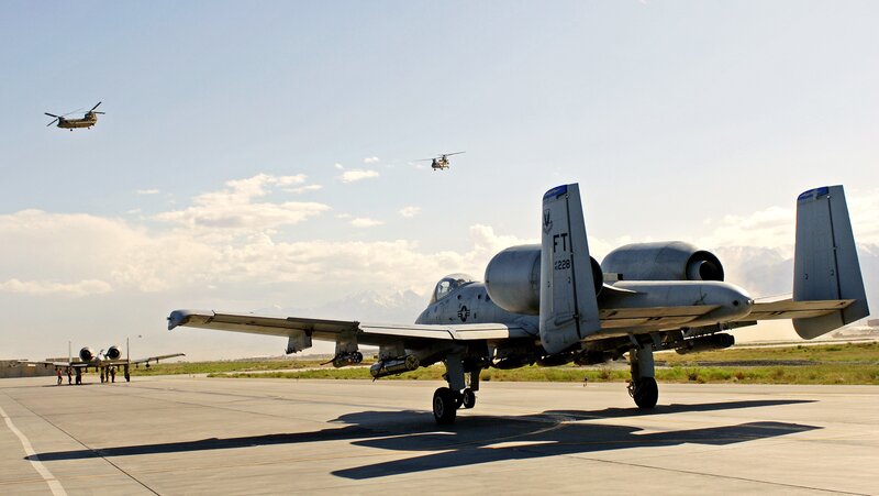 A-10 Thunderbolt II on airfield