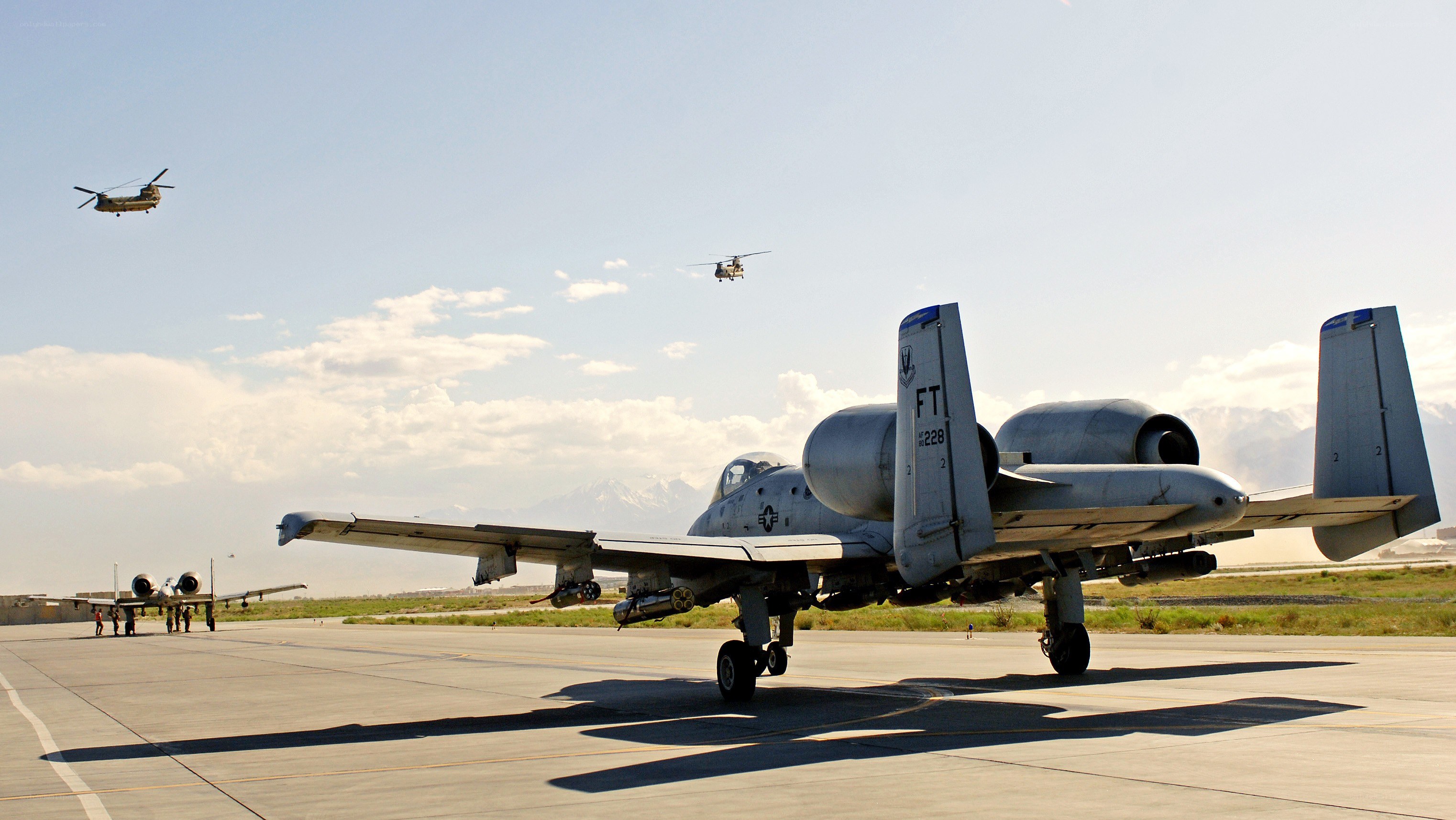 A-10 Thunderbolt II on airfield